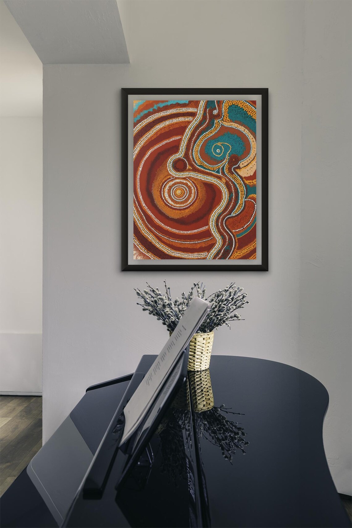 Aboriginal Dot Art Print, Australian Indigenous Decor - Image 3