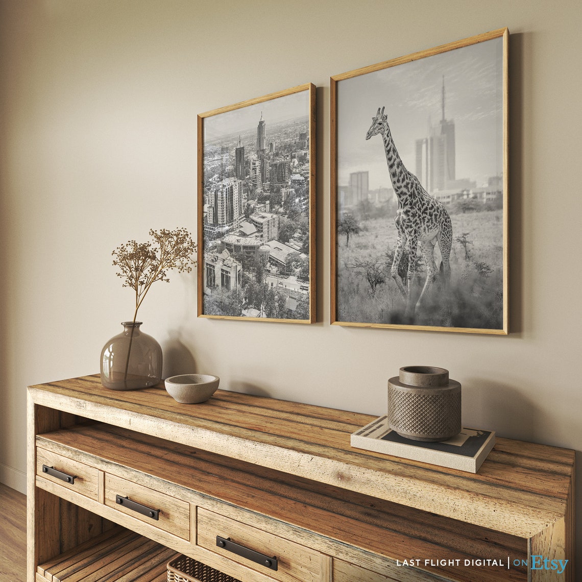 Kenya Print Nairobi Poster Cityscape Kenya Poster Nairobi Print Black And White Photography Africa Print African Art Kenya Art - Image 4
