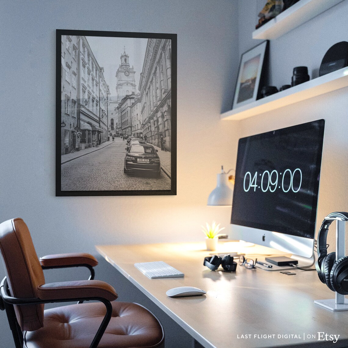 Stockholm Storkyrkan Cobblestone Street Old Town Sweden Poster - Image 2