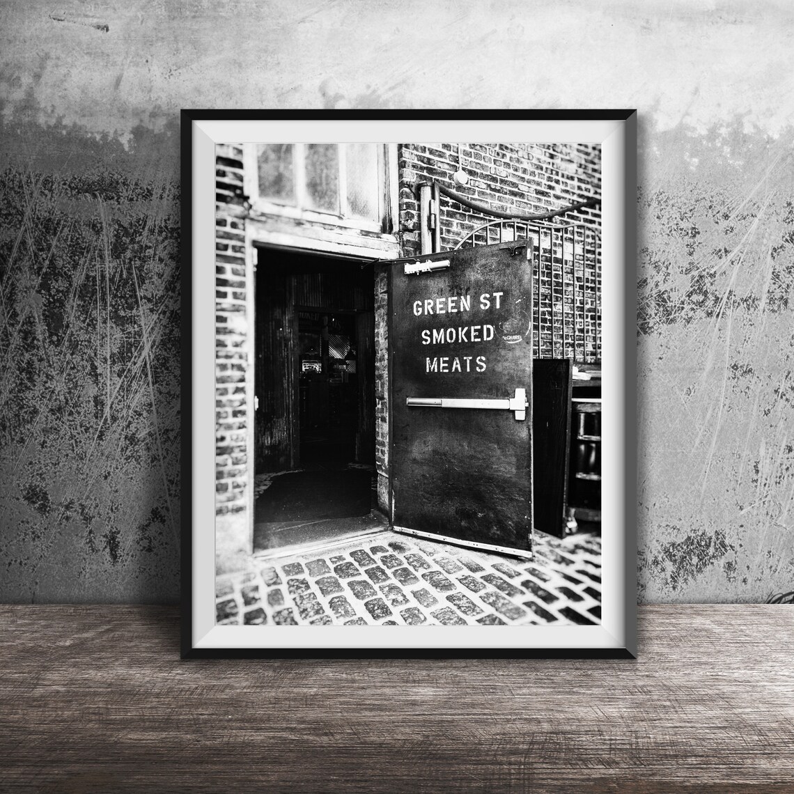 Green Street Smoked Meats, Chicago Travel Poster - Image 2