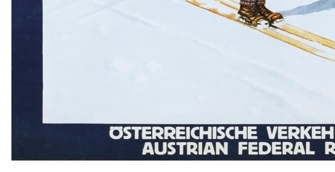 Austria Ski Poster Austrian Art Print Zt101a - Image 2