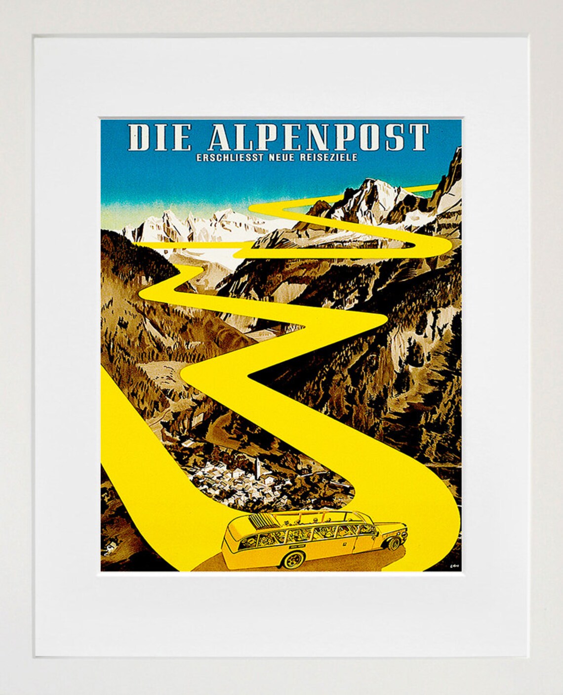 Swiss Alps Vintage Travel Poster Art Print - Image 2
