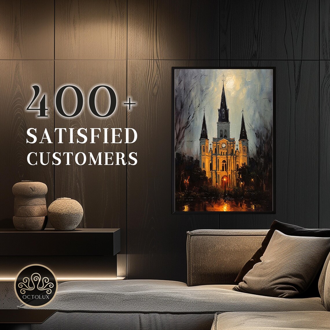 Haunted Cathedral Of New Orleans Scenic Poster - Image 3