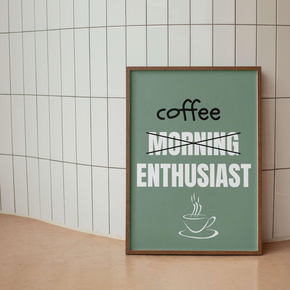 Coffee Enthusiast Unframed Funny Poster Humorous Home Decor Wall Art Gift Idea - Image 4