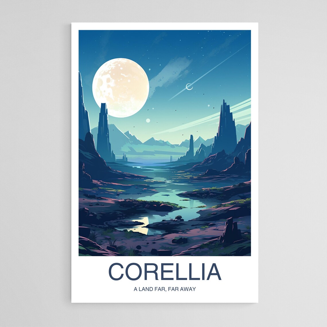 Corellia Travel Poster, A Land Far Far Away