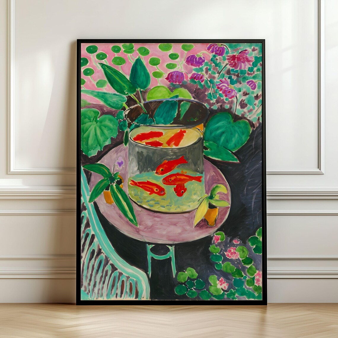 Henri Matisse Goldfish Bowl Vibrant Fauvist Still Life Classic Art Print
