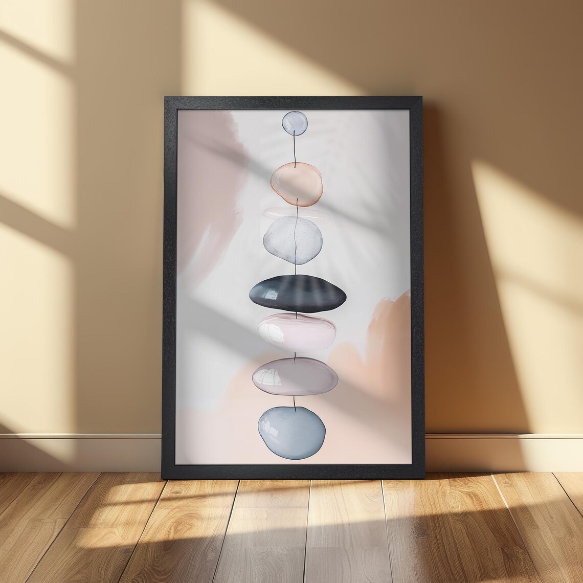 Abstract Poster, Pastel Minimalist Geometric Art - Image 2