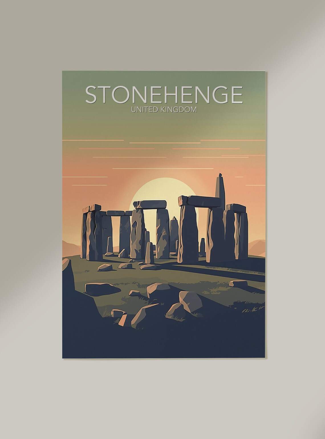 Stonehenge Modern Poster Print - Image 2