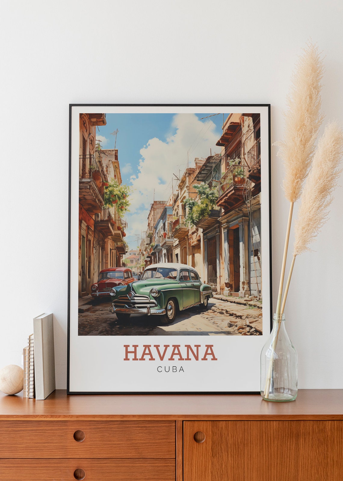 Havana Cuba Art Print Watercolour Print Print Available In Many Sizes Or - Image 3