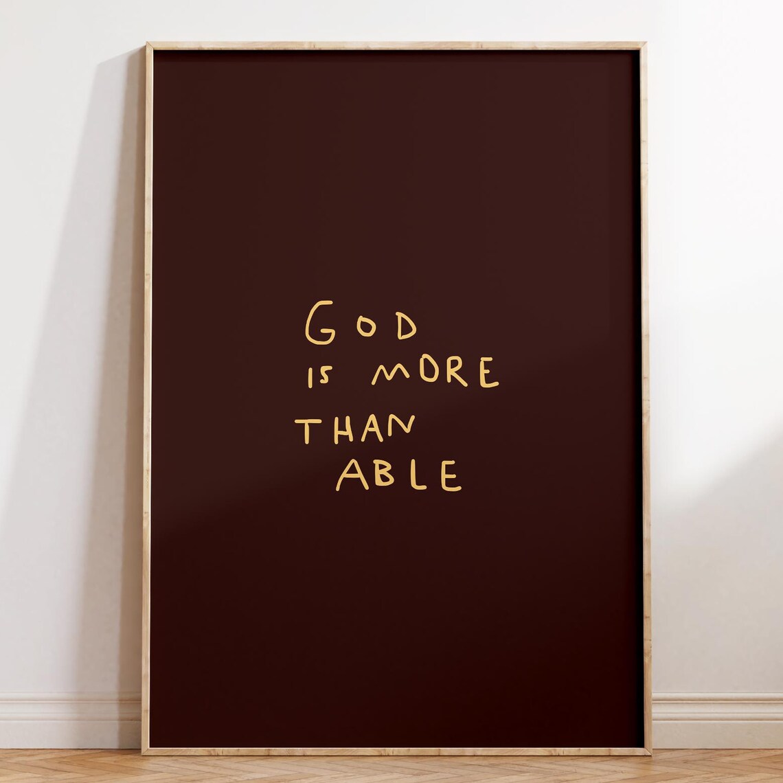 God Is More Than Able, Christian Print