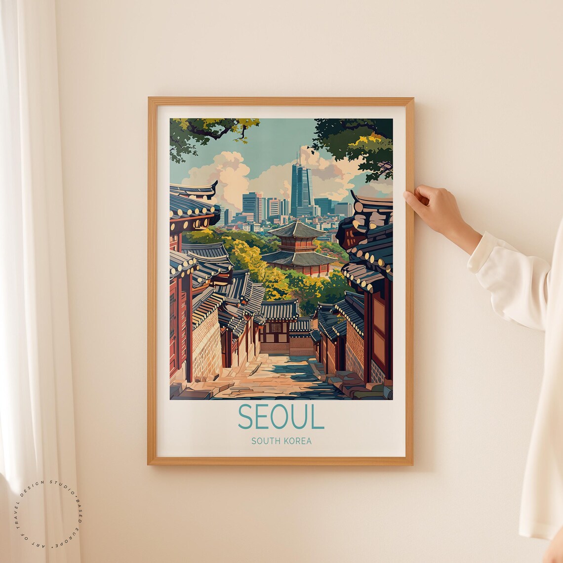 Seoul Travel Poster, South Korea City Art Print - Image 2