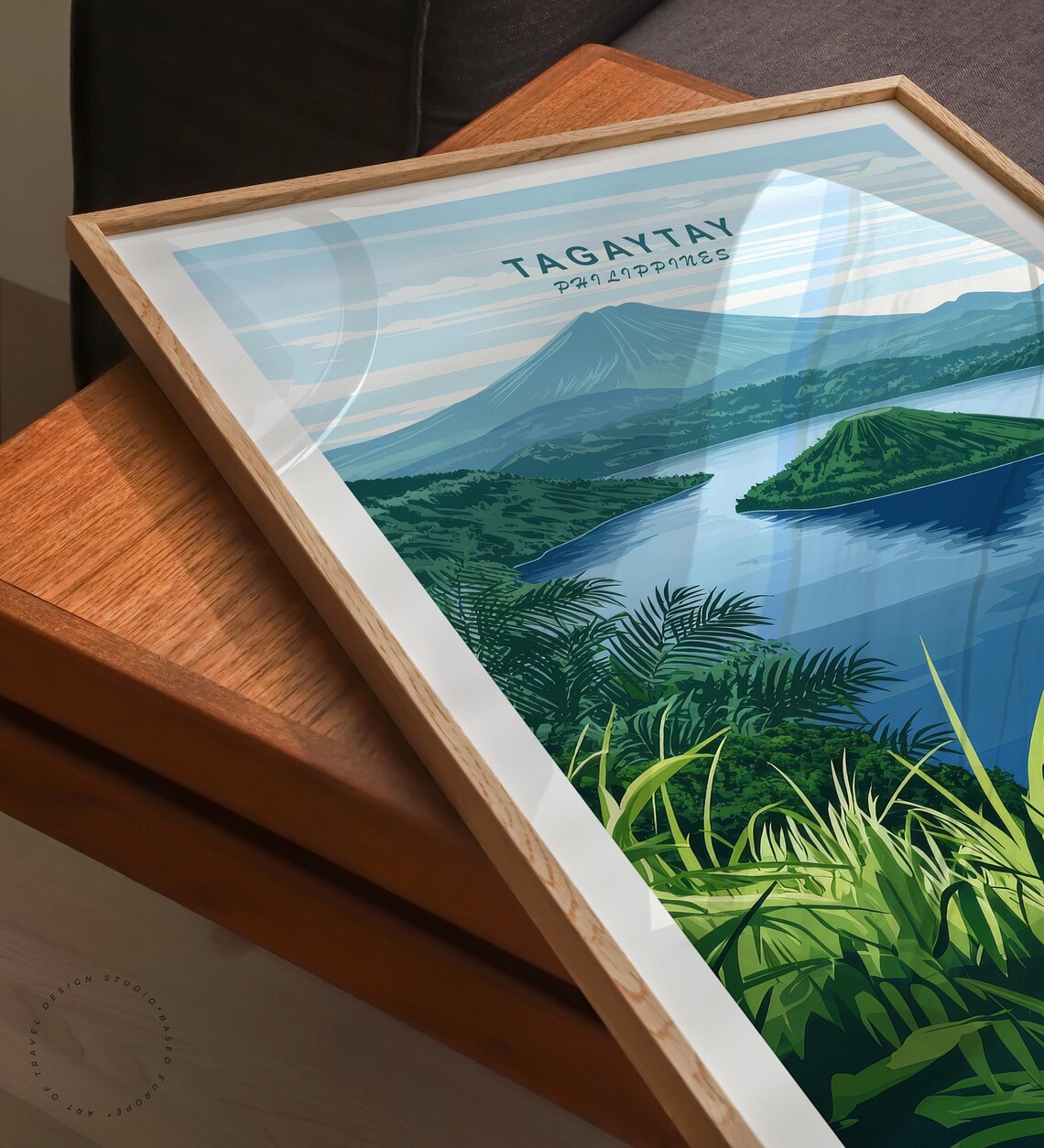 Tagaytay Philippines Taal Volcano Lake Island Overlook Scenic Poster - Image 6
