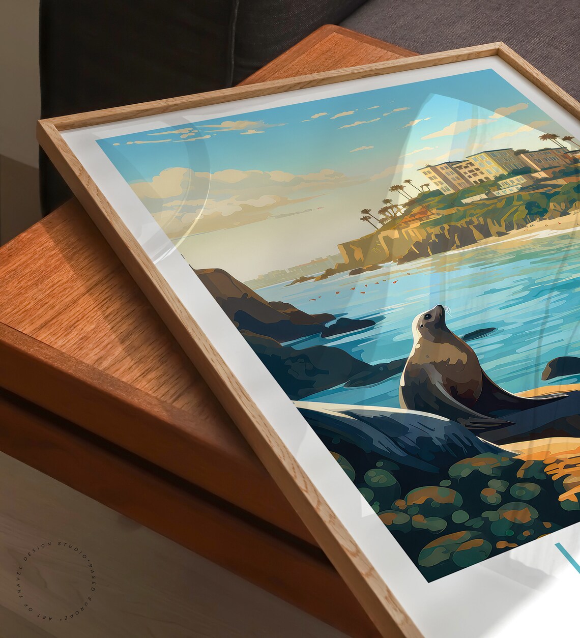 La Jolla Travel Poster, California Wall Art - Image 3