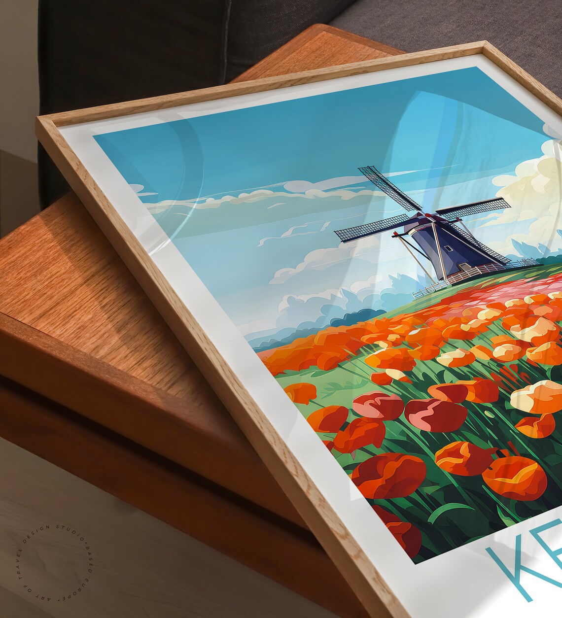 Keukenhof Travel Poster, Netherlands Botanical Garden - Image 3