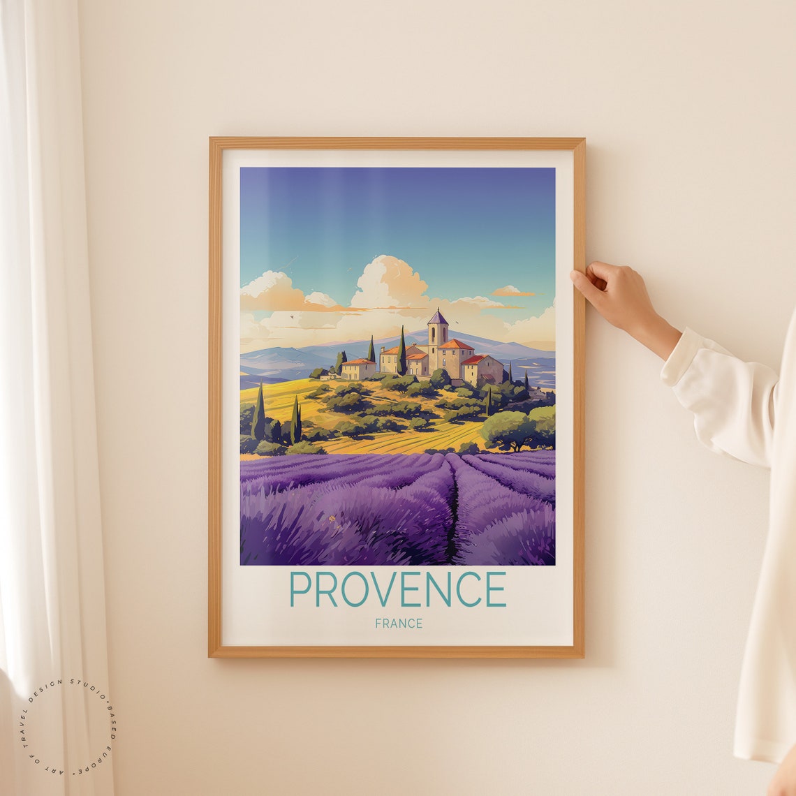 Provence Travel Print France Provence Wall Art France City Poster Personalised Gifts Birthday Gifts Wedding Gifts - Image 2