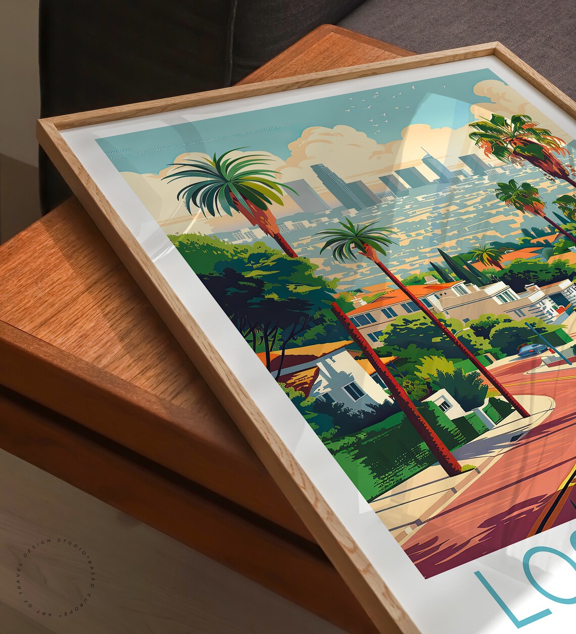 Los Angeles California Travel Poster, City Wall Art - Image 3