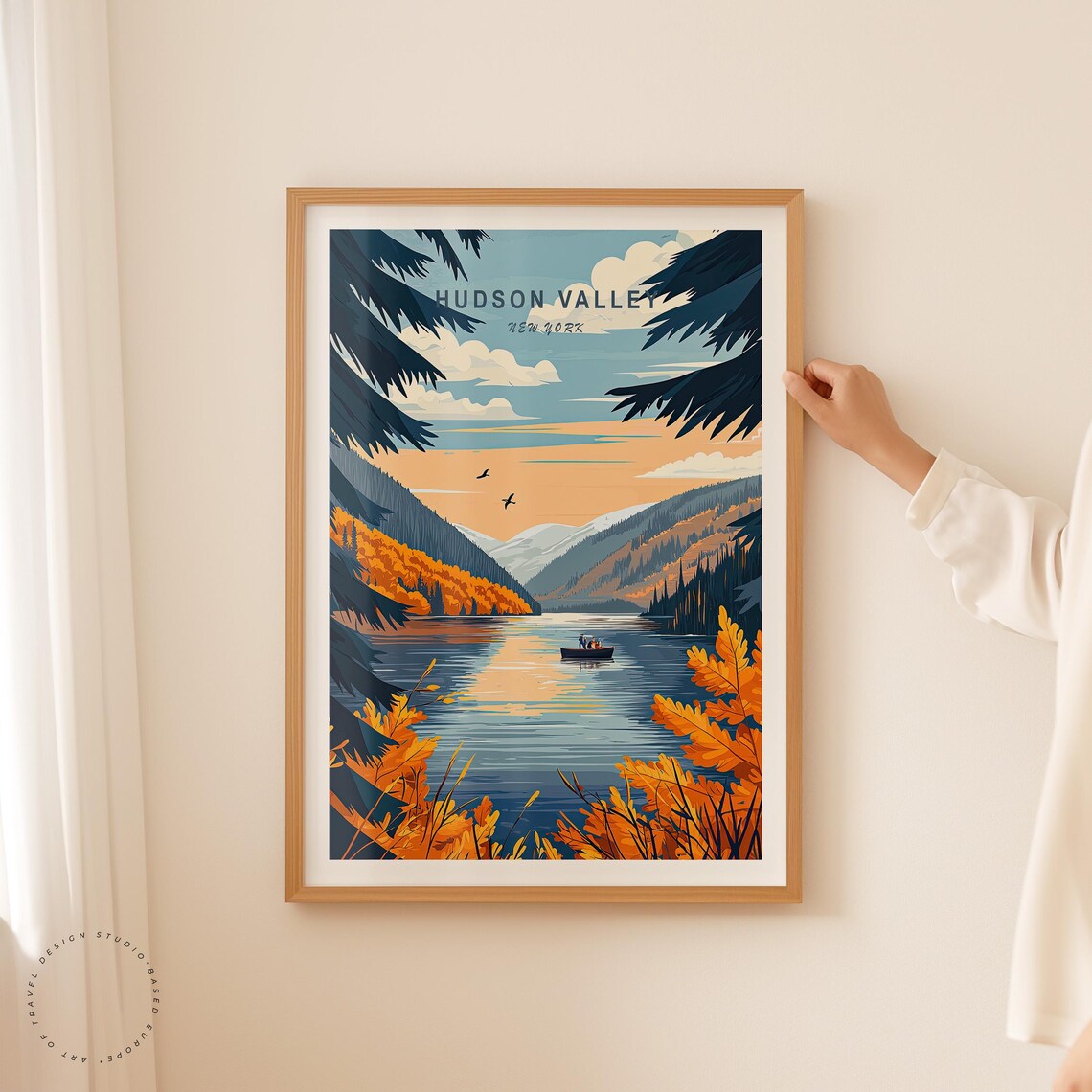 Hudson Valley Travel Poster, New York Art Print - Image 2