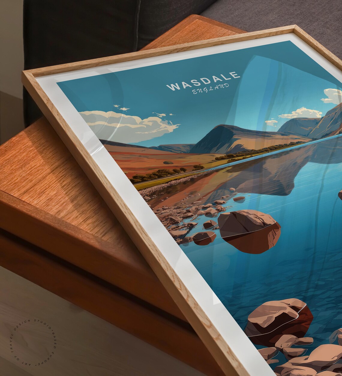 Wasdale England Wastwater Mirror Lake Fell View Retro Travel Poster - Image 6