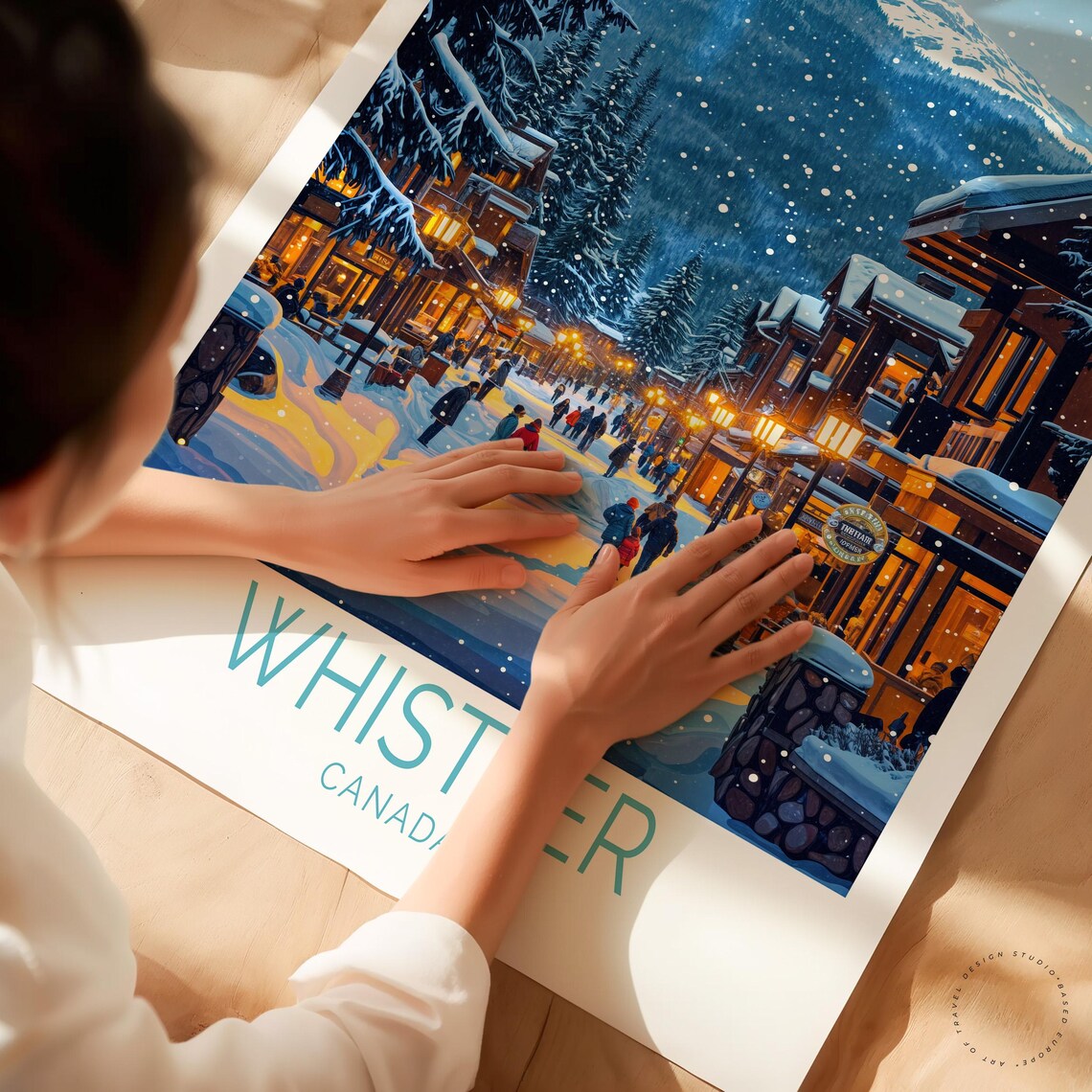 Whistler Travel Poster, Canada Ski Resort Art Print - Image 3