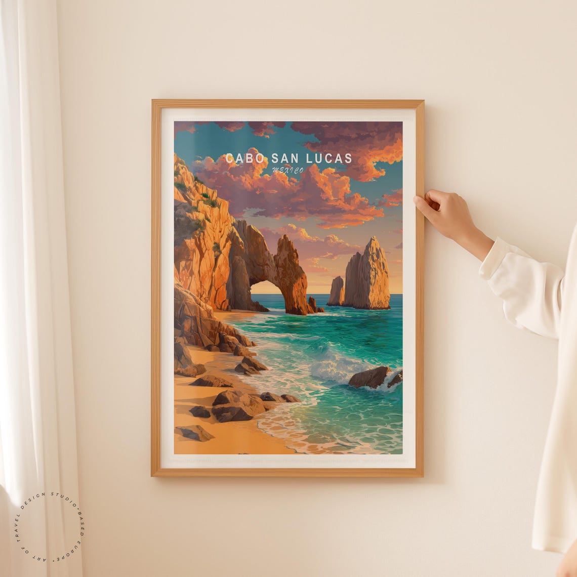 Cabo San Lucas Minimalist Travel Poster, Cityscape - Image 5