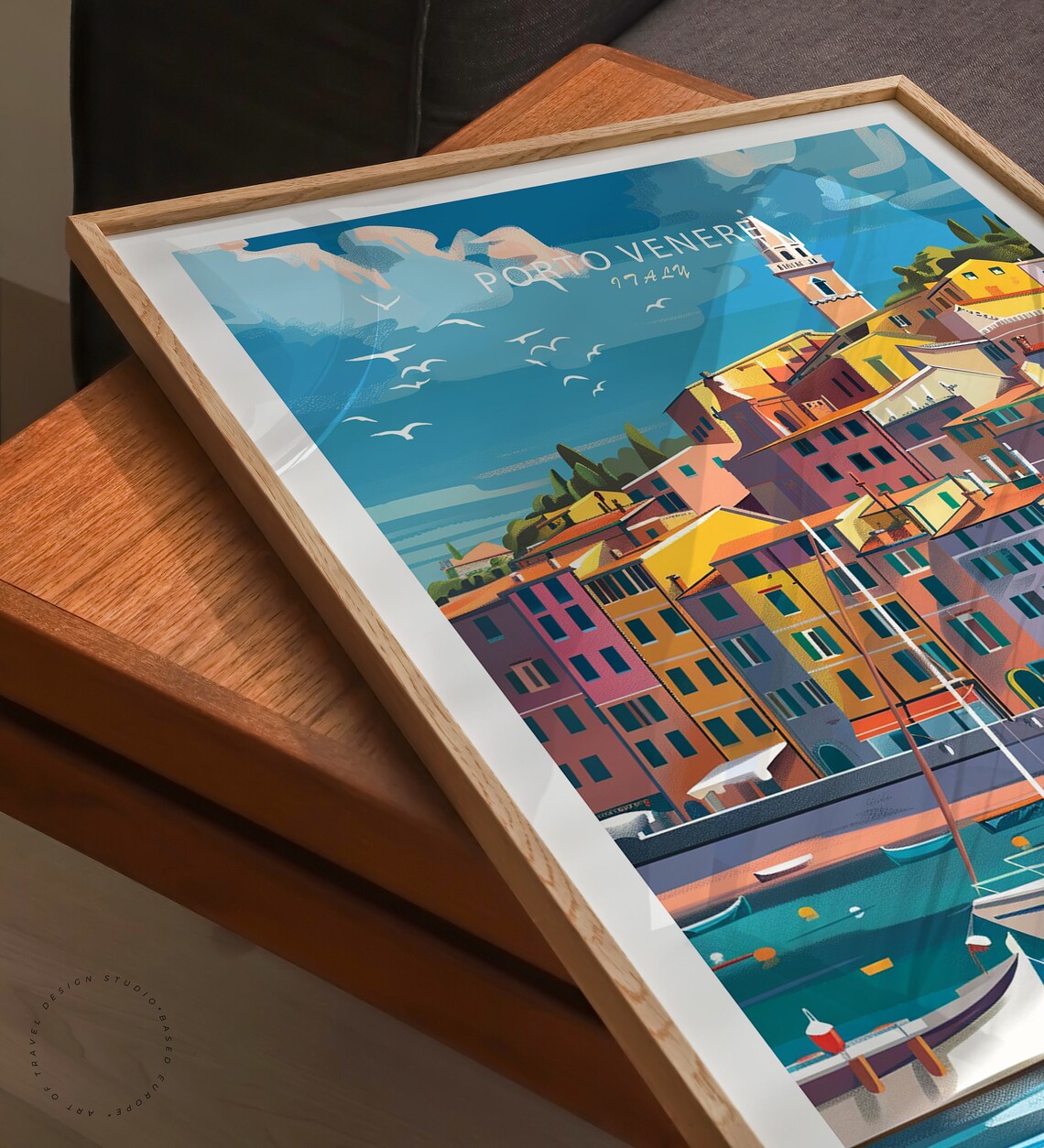 Porto Venere Travel Poster, Italy Coast Print - Image 3
