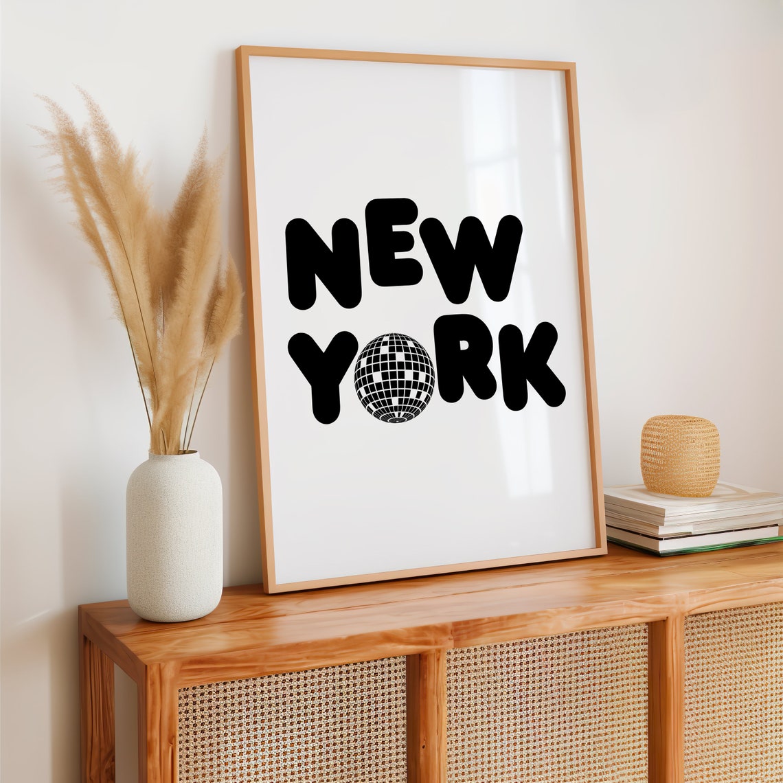 New York Wall Art Retro New York Home Decor Minimalist New York Art Trendy Bar Cart Print New York City Poster Nyc Poster - Image 2