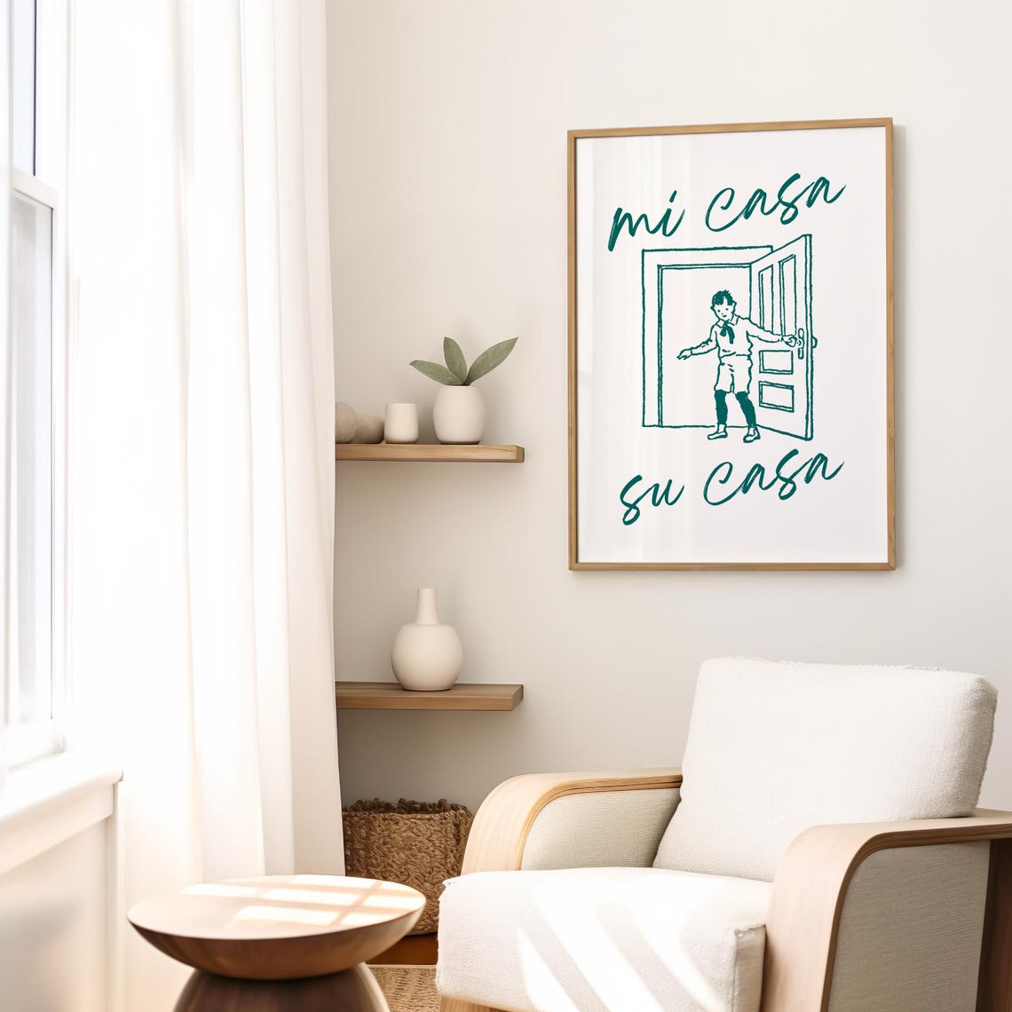 Mi Casa Su Casa Spanish Welcome Quote Vintage Guest Entry Poster - Image 3