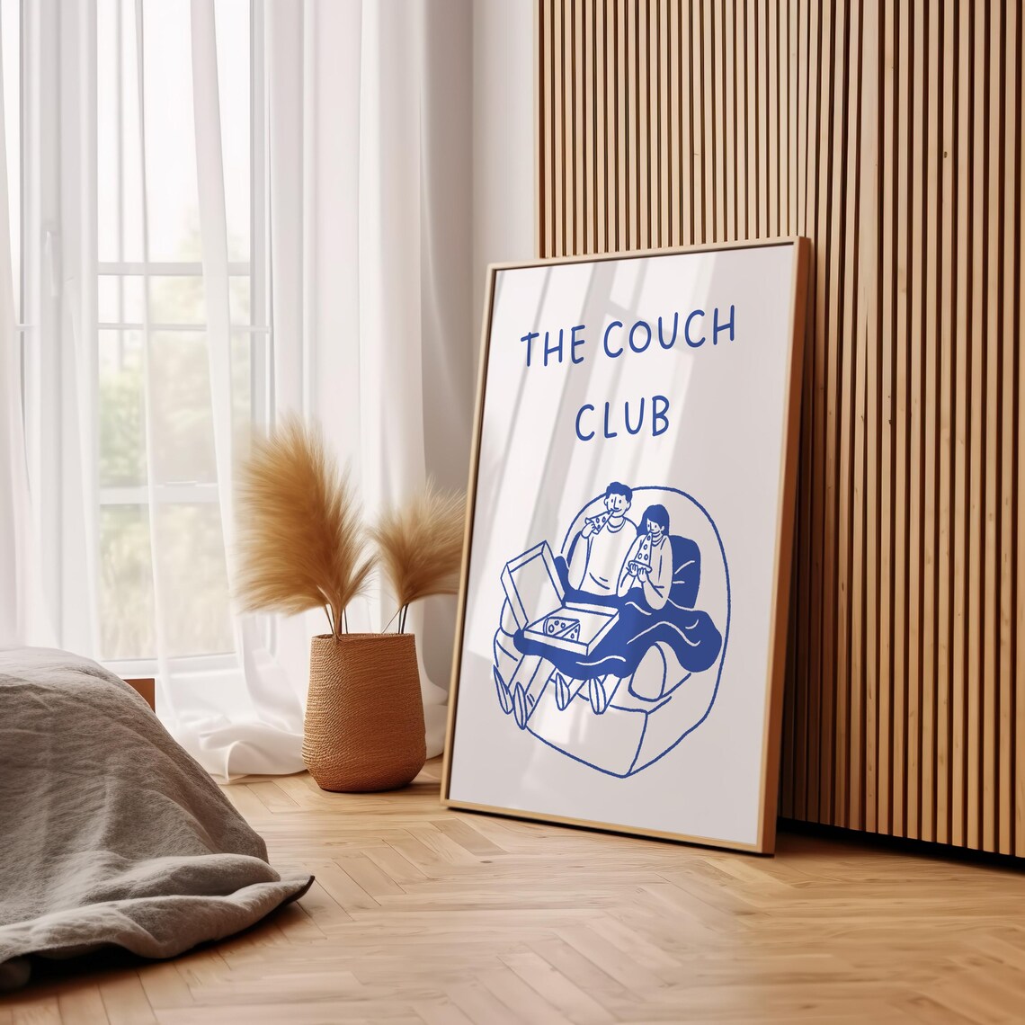 The Couch Club Cute Quote Art, Trendy Retro Print - Image 3