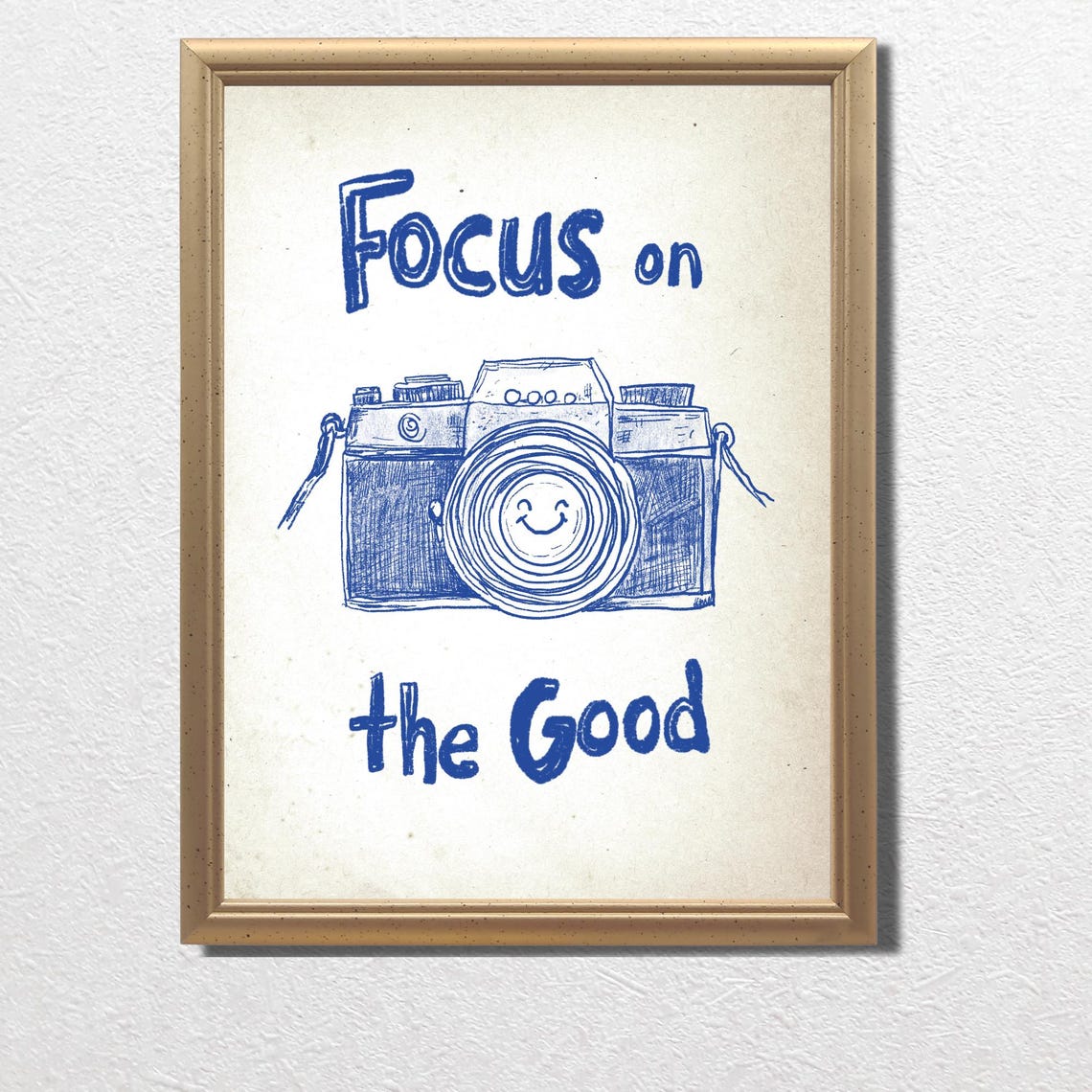 Retro Motivational Quote Poster Retro Camera Print Modern Retro Decor Motivational Prints Vintage Wall Art Poster Positivity Decor - Image 3