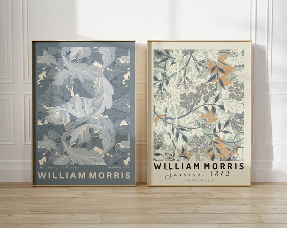 William Morris Acanthus And Jasmine Set Of 2 Museum Art Poster