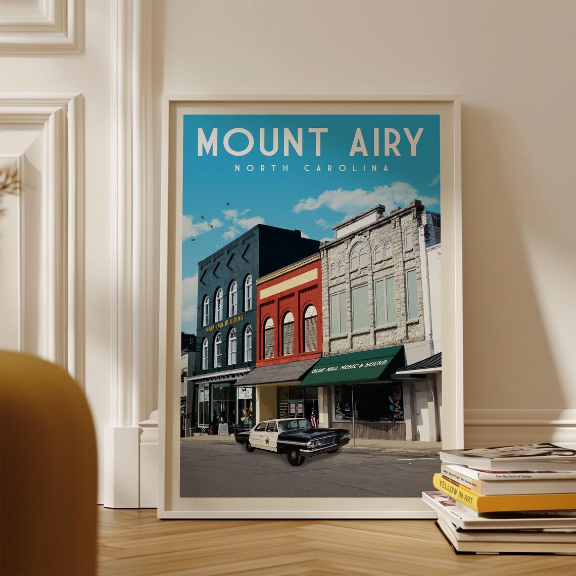 Mount Airy Vintage North Carolina Travel Poster