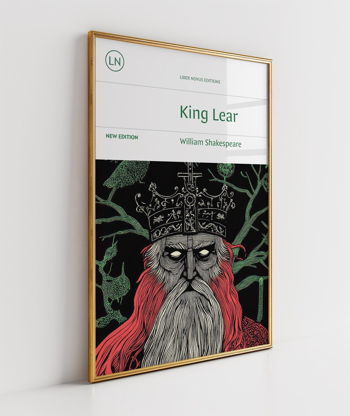 King Lear Shakespeare Theatre Art Print, Literary - Image 2