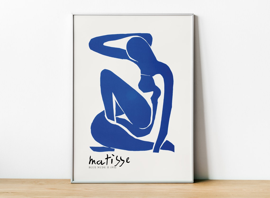 Matisse Sketch Blue Nudes II, Mid-Century Art