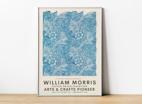 William Morris Exhibition Poster, Arts And Crafts