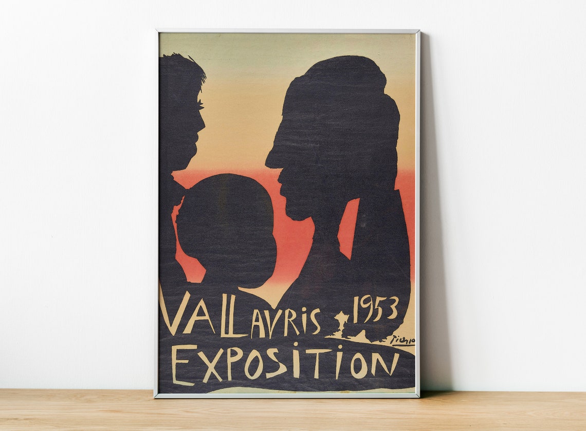 Picasso Vallauris 1953 Exposition, Modern Art Poster