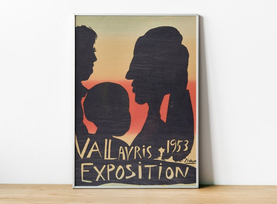 Picasso Vallauris 1953 Exposition, Modern Art Poster