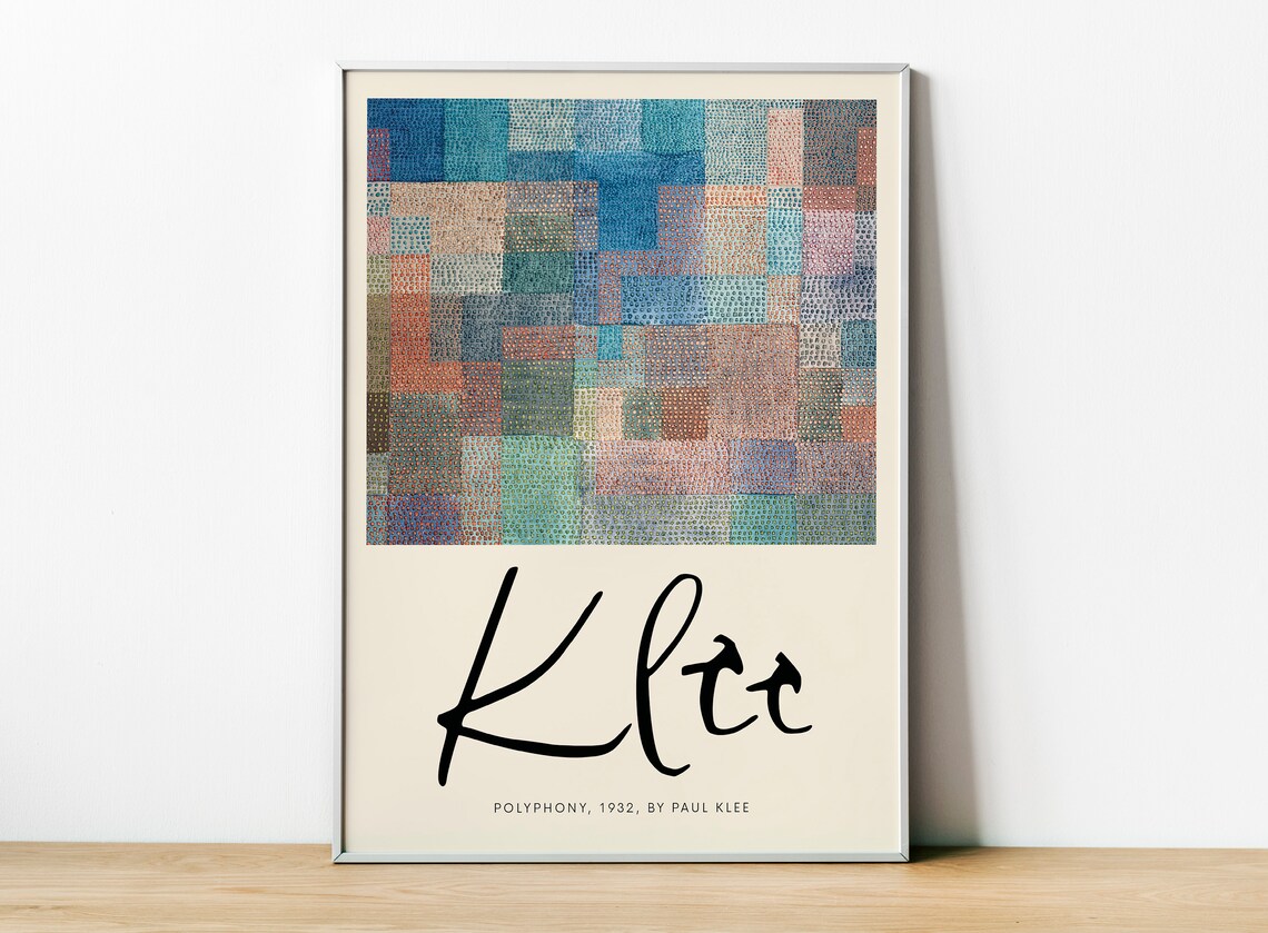 Paul Klee Polyphony 1932, Abstract Poster Print