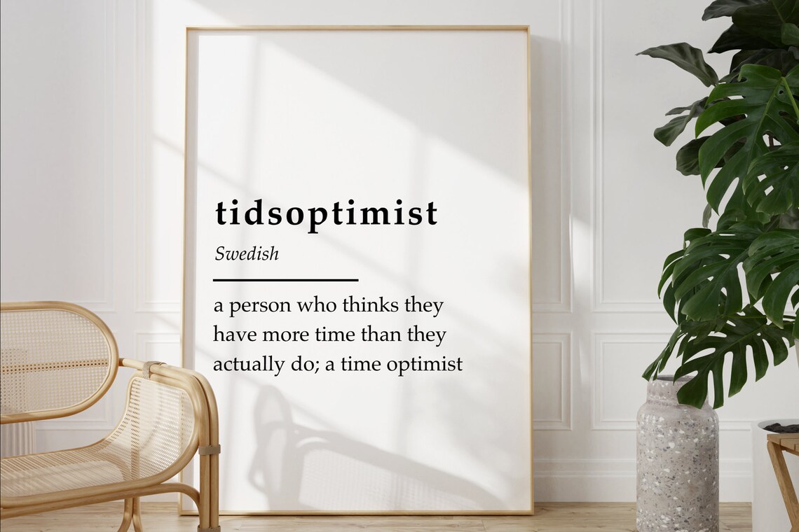Always Late Funny Text Poster, Gift for Punctuality