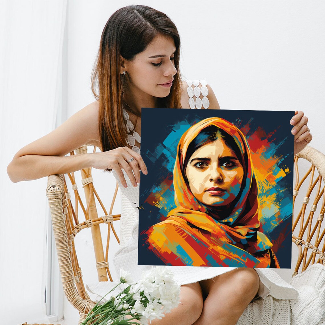 Malala Girl Power Art Print, Living Room Decor - Image 3