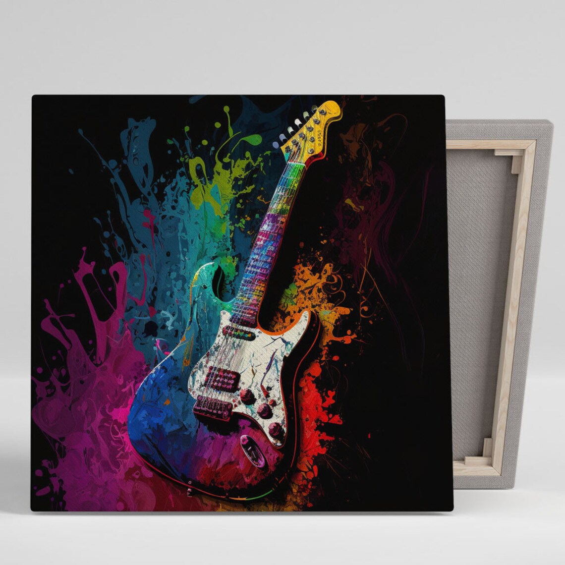 Guitar Music Wall Art Poster, Music Themed Decor
