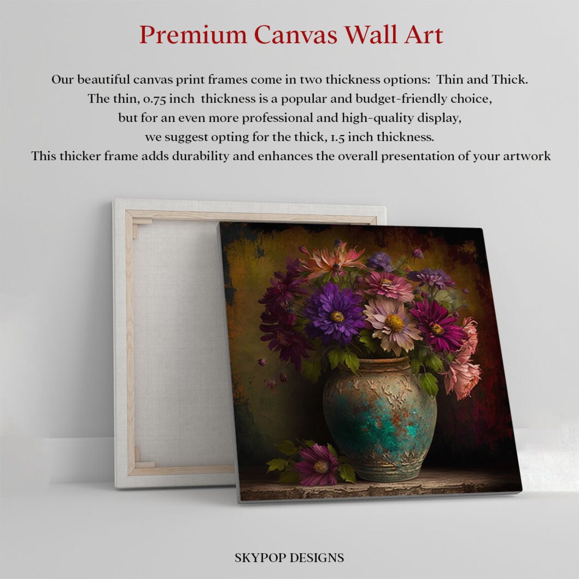 Flower in a Vase Floral Botanical Wall Art Print - Image 3