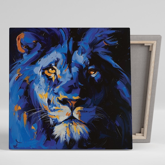 Electric Lion Majesty, Contemporary Abstract Art Print