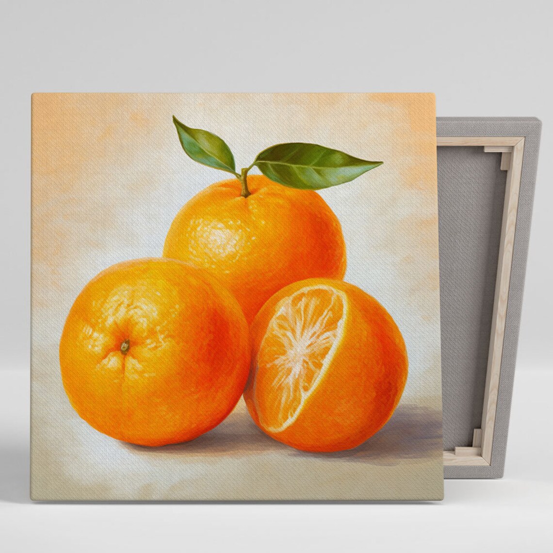 Orange Art Poster, Appetite For Art Kitchen Decor