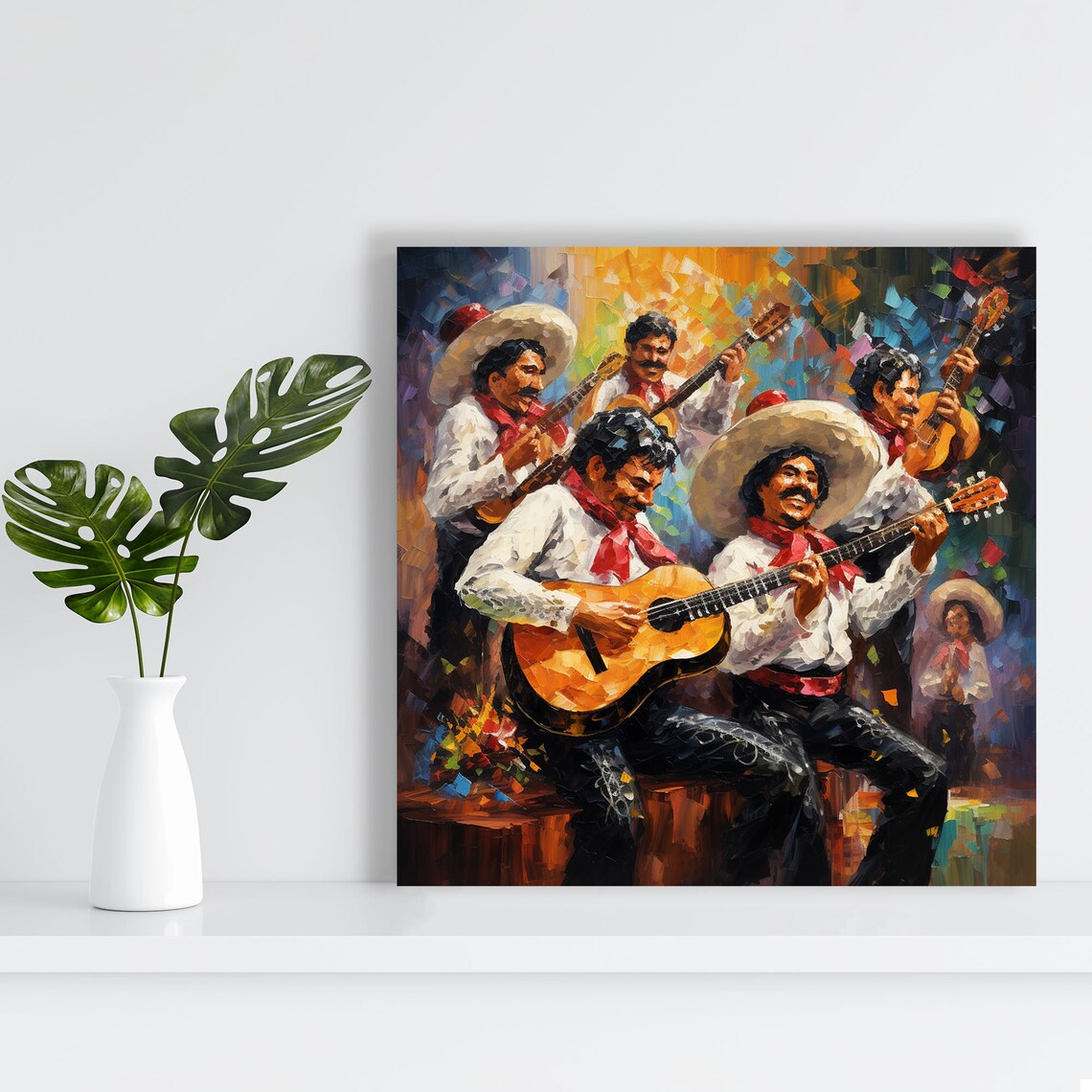 Mariachi Band Modern Wall Art Print, Living Room Decor - Image 2