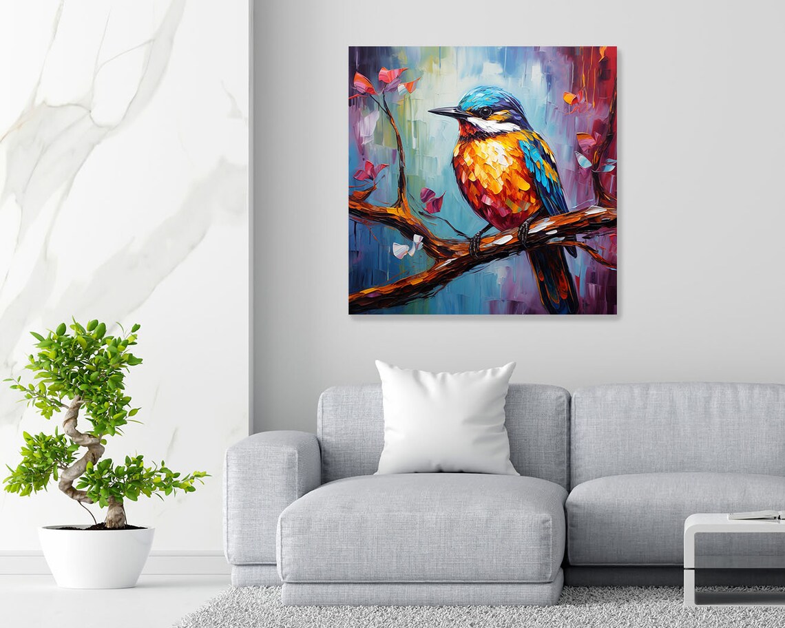 Bird Wall Decor, Minimalist Modern Poster Print - Image 2