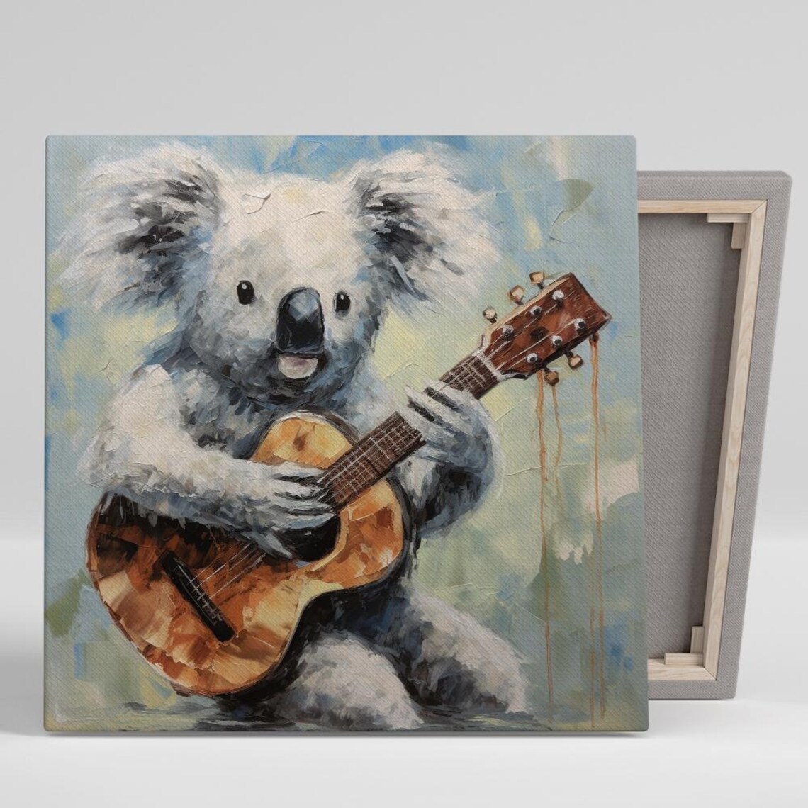 Koala Wall Art, Whimsical Modern Rustic Poster