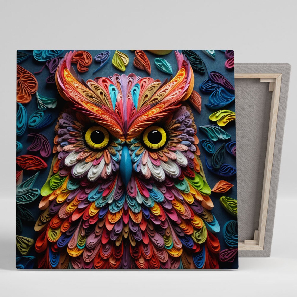 Owl Wall Art Print, Living Room or Office Decor