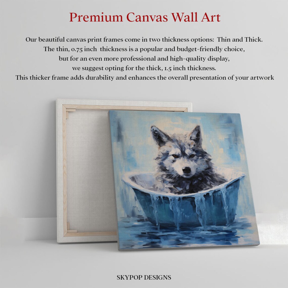 Fox In Bathtub Bathroom Animal Decor Art Print - Image 3