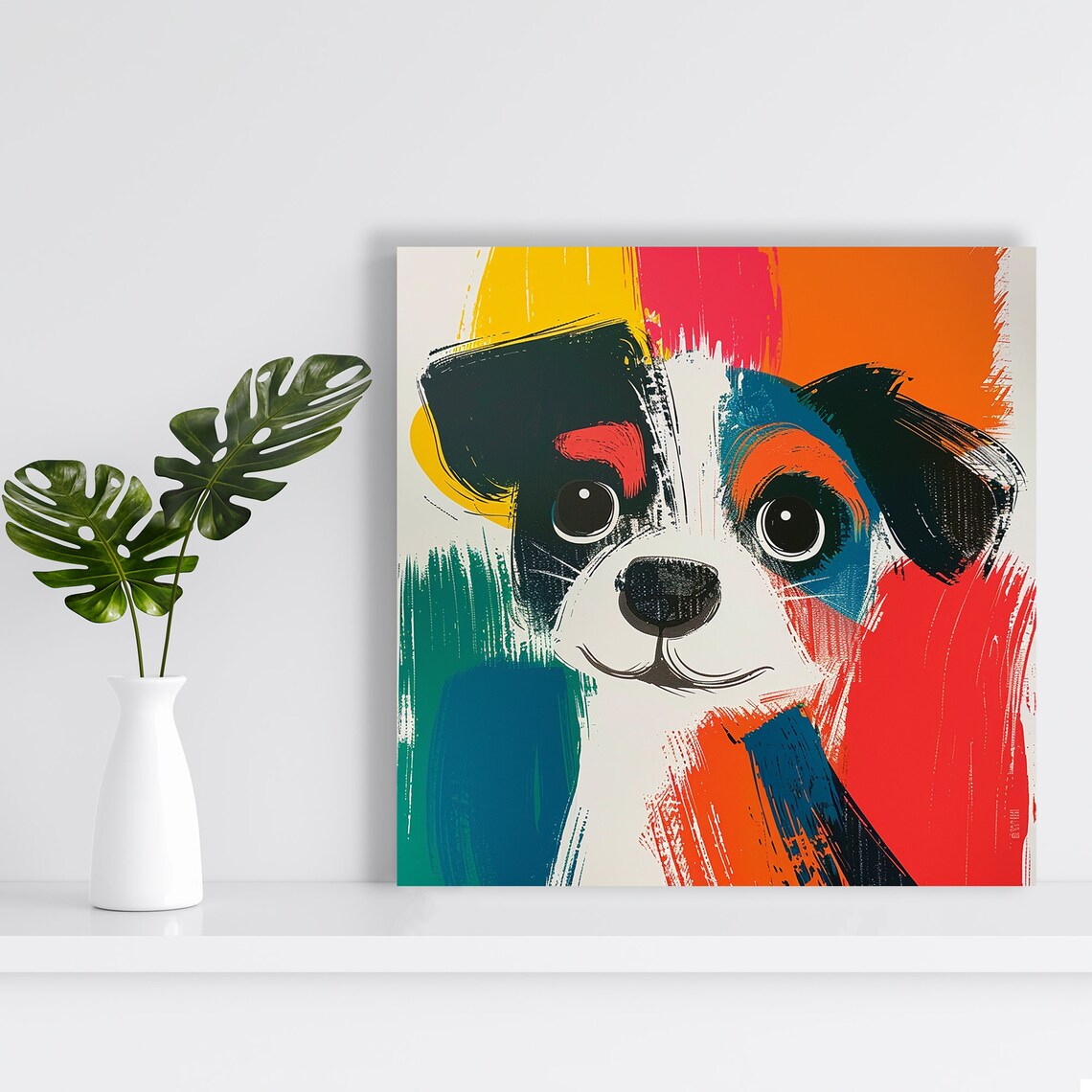 Puppy Pop Poster, Whimsical Dog Nursery Decor - Image 2
