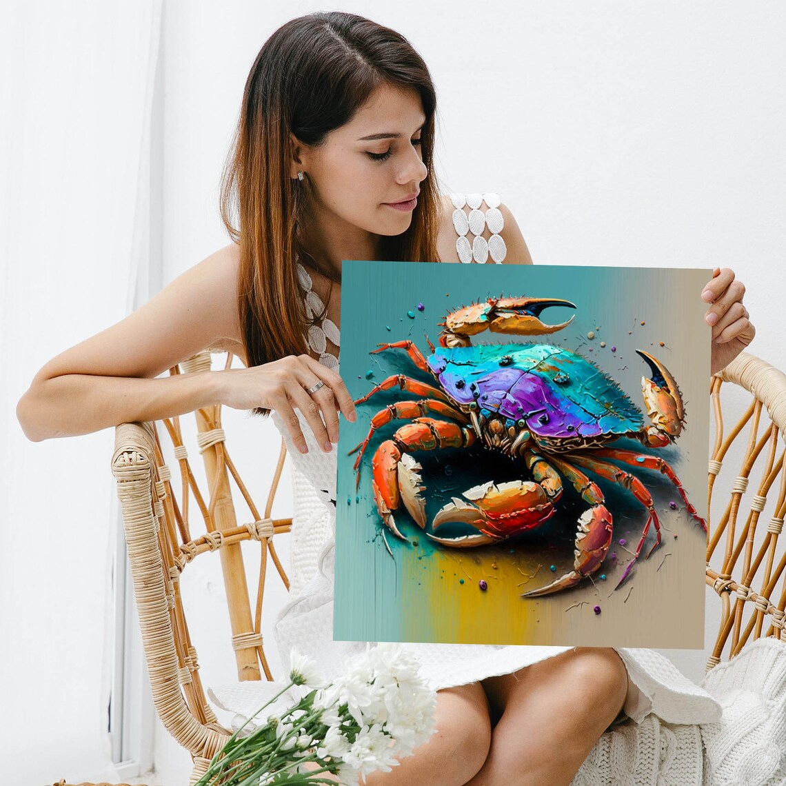 Crab Wall Art Print, Ocean and Beach Wall Decor - Image 5